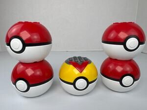 5 Mega Pokemon Building toys set poke balls